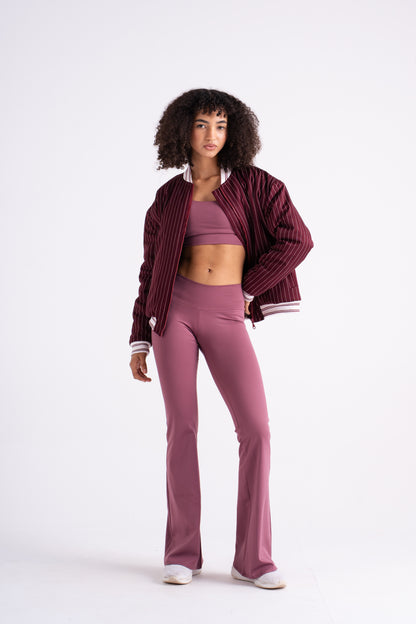 Pinstripe Bomber Jacket