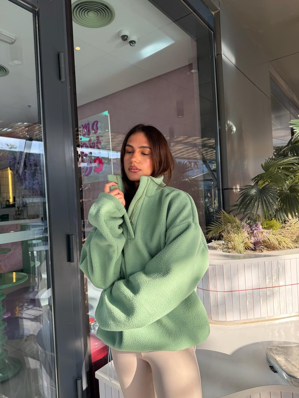 Cloud Zip Up Sweater