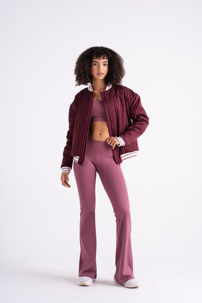 Pinstripe Bomber Jacket