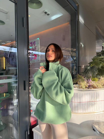 Cloud Zip Up Sweater